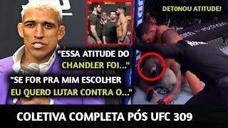 C0VARDIA🚨Charles Oliveira DET0NA ATITUDE de Chandler na LUTA e MANDA A REAL sobre LUTA PELO CINTURÃO [upl. by Urian]