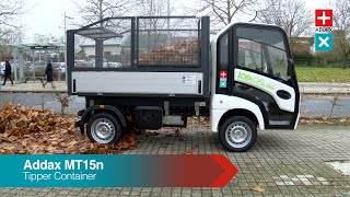 Addax MT15n  Cage Tipper  Waste Management [upl. by Isdnyl199]