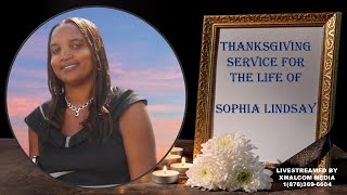 Sophia Lindsay Thanksgiving Service [upl. by Atsugua]