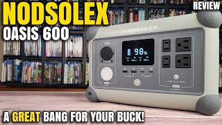 A Great Bang For Your Buck  Nodsolex Oasis 600 Portable Power Station Review [upl. by Lubeck]