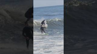 Surfers Dancing On The Same Point Pleasant Beach Ocean Wave [upl. by Lig]