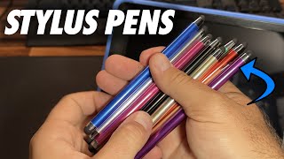 10 Pack Stylus Pens Review iPad Phone amp Tablet Compatible [upl. by Eelana]