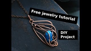 Copper Soldering  Pendant Butterfly wing by Oksana Trukhan part 2 [upl. by Mattie]