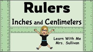 How to use Rulers for Inches amp Centimeters and how to tell the two sides apart [upl. by Atinet]