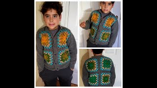 Abrigo crochet y dos agujas Parte 1 crochetpatterns crochet tejercrochet [upl. by Nroht729]