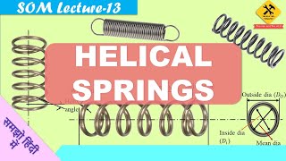 Types of Helical Springs amp Terminology of Helical springs in hindi [upl. by Yran806]