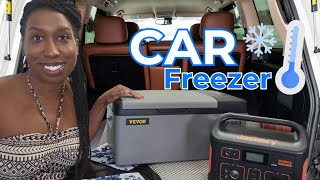 VEVOR 12 Volt Refrigerator 16 Qt Portable Mini Car Fridge UNBOXING amp REVIEW  Tieesha Essex [upl. by Salinas62]