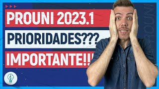 PROUNI 2023 ENTENDA as PRIORIDADES MUITO IMPORTANTE [upl. by Aneles779]