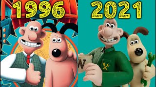 Evolution of Wallace amp Gromit Games 19962021 [upl. by Eseenaj969]