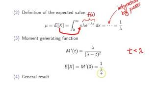 Exponential distribution moments [upl. by Konyn74]