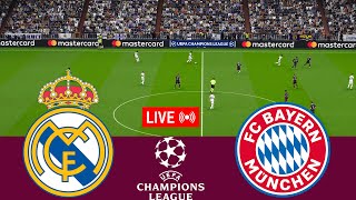 LIVE Real Madrid vs Bayern Munchen UEFA Champions League 2324 Full Match  VideoGame Simulation [upl. by Atinev903]