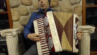 2400  Candy Stripe Baldoni Piano Accordion LMMH 41 120 995 [upl. by Odradlig]