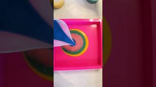 Simple Soap Swirl Technique  SHORT  Cold Process Soap Making [upl. by Deppy]