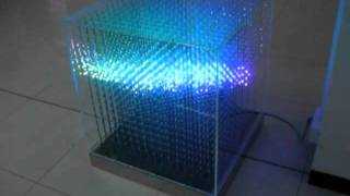 3D LED RGB Arduino Cube 16x16x16 [upl. by Annelak877]