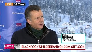 Davos 2024 BlackRocks Hildebrand on Rates Economy Trump [upl. by Inalak328]