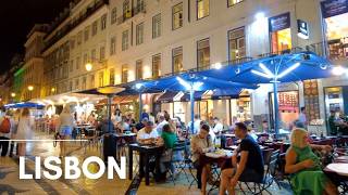 Lisbon Downtown on a Friday Night  Lisbon PORTUGAL [upl. by Sennahoj952]