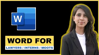 MS Word For Lawyers II Microsoft Word For Lawyers Interns Moot Court II How to do citation in Word [upl. by Gil]