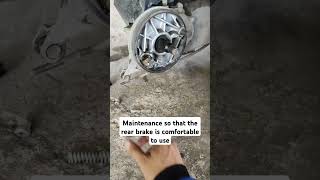 Maintenance so that the rear brake is comfortable to use a shorts otomotif mekanik motor [upl. by Susej492]