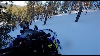 Yamaha Sidewinder MTX 153quot 2019 TURBO 270HP  Exploring new techinal terrain [upl. by Eidnim]