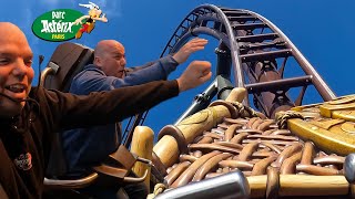 Riding EVERY BIG Roller Coaster at Parc Asterix 2023  Front Seat POVs amp Rider Cams 4K [upl. by Idner]