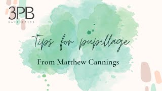 Pupillage at 3PB Barristers  tips for obtaining a pupillage [upl. by Thatcher]