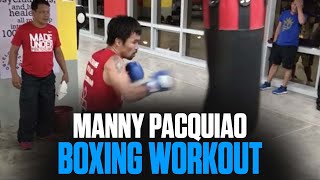 Manny Pacquiao Boxing Workout  October 20  Pacquiao vs Vargas  TeamLegend [upl. by Ytissahc353]