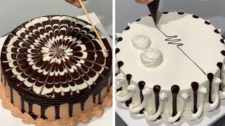 Satisfying Chocolate Cake Decorations Compilation  Amazing Chocolate Cake Decorating Ideas [upl. by Eocsor]