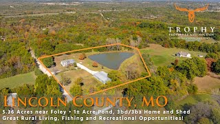 Home on 536 Acres in Foley MO For Sale  Lincoln County  TrophyPAcom [upl. by Ulyram]