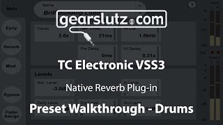 TC Electronic VSS3 Native Reverb  Preset Walkthrough Drums [upl. by Alius]