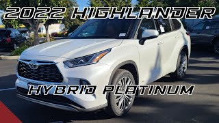 2022 Toyota Highlander Hybrid Platinum Overview [upl. by O'Connell]