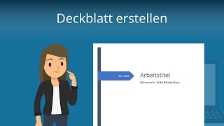 Deckblatt erstellen in Word so gehts  Studyflix [upl. by Jentoft]