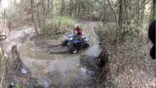 Polaris Quads Slinging Mud [upl. by Yereffej]