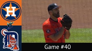 Astros VS Tigers Condensed Game 51224 [upl. by Virge]