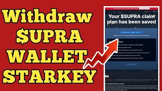 How To Withdraw Supra Oracles Wallet StarKey 🤑 [upl. by Eisnyl]