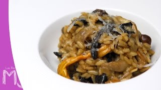 RISOTTO DE SETAS  Con caldo de pollo casero [upl. by Ydnyl]