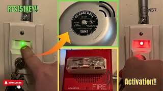 System Sensor RTS151 Key Switch Fire Alarm Supervisory System Test 3 [upl. by Lepley]