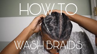 How To Wash Braids With No Frizz  For Men [upl. by Nnaillij]