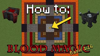 How to Blood Magic Update  The Basics Minecraft 116 [upl. by Draillih]