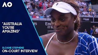 Sloane Stephens OnCourt Interview  Australian Open 2024 Second Round [upl. by Odel691]