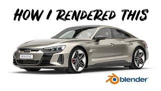 How to create photorealistic studio car renders in Blender [upl. by Pass]