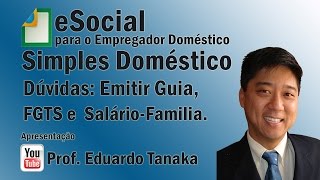 eSocial  Simples Doméstica  Emitir Guia 2  DAE FGTS Salário Família e Outras Dúvidas [upl. by Low]