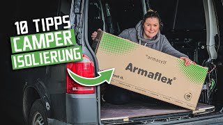 10 Tipps zur Isolierung eines Campervans  Armaflex [upl. by Suiratnod]