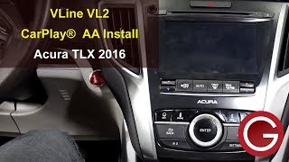 VLine CarPlay® Android Auto® installation Acura TLX 2014 2015 2016 2017 2019 2020 stereo removal [upl. by Yggam]