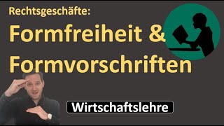 Formfreiheit und Formvorschriften  Unterschied notarielle Beglaubigung amp notarielle Beurkundung [upl. by Ridan]