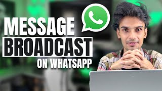 How to Send Bulk WhatsApp Messages  Bulk WhatsApp Broadcast Messages [upl. by Jannel]