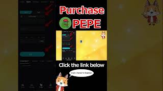 Purchase PEPE 【Bitget】【crypto asset】【exchange】 shorts [upl. by Aniteb215]