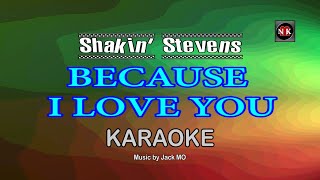 Because I Love You KARAOKE Shakin Stevens  Because I Love Younuansamusikkaraoke [upl. by Yelekreb]