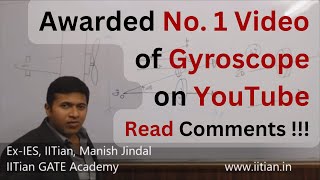 Gyroscope  Gyroscopic Effect  Theory of Machines  By ExIES IITian Manish Jindal GATE ME [upl. by Damales]