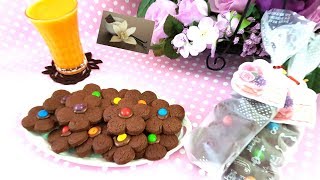 Biscuit au chocolat  3 ingredientsChocolate biscuit بسكويت بثلاث مكونات سريعة التحضير [upl. by Eide]