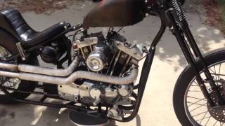 81 Harley Ironhead chopper [upl. by Gardol]